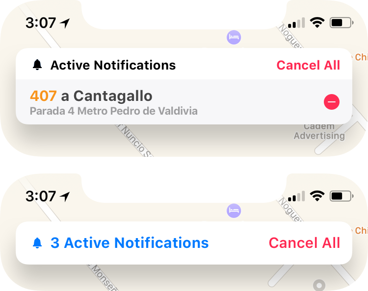 Notification bar