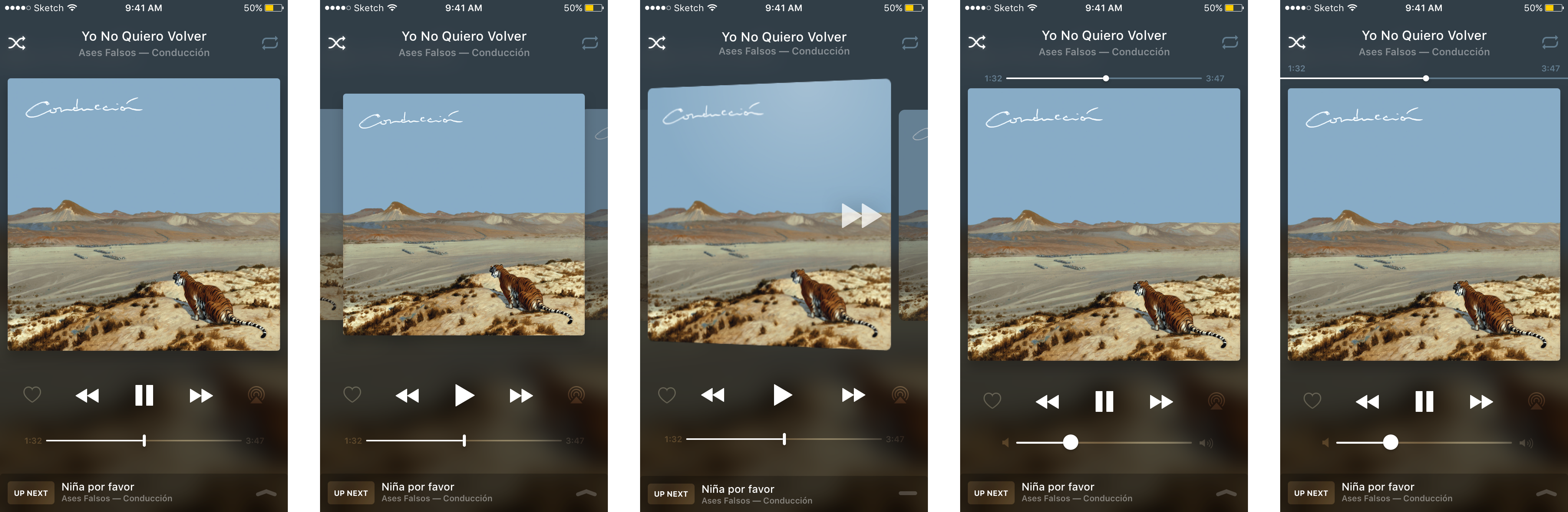 Now Playing mockups
